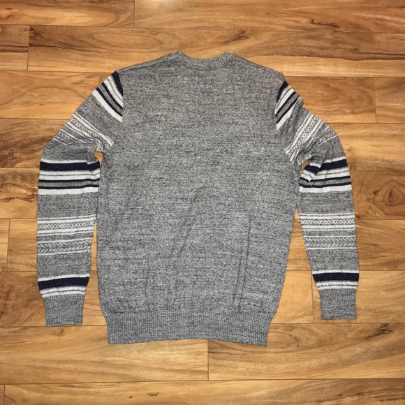 Gap Sweater,  Men’s L. Grey/White/Navy - Picture 3 of 5